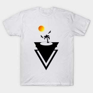 TRIANGLE PALM  TREE T-Shirt